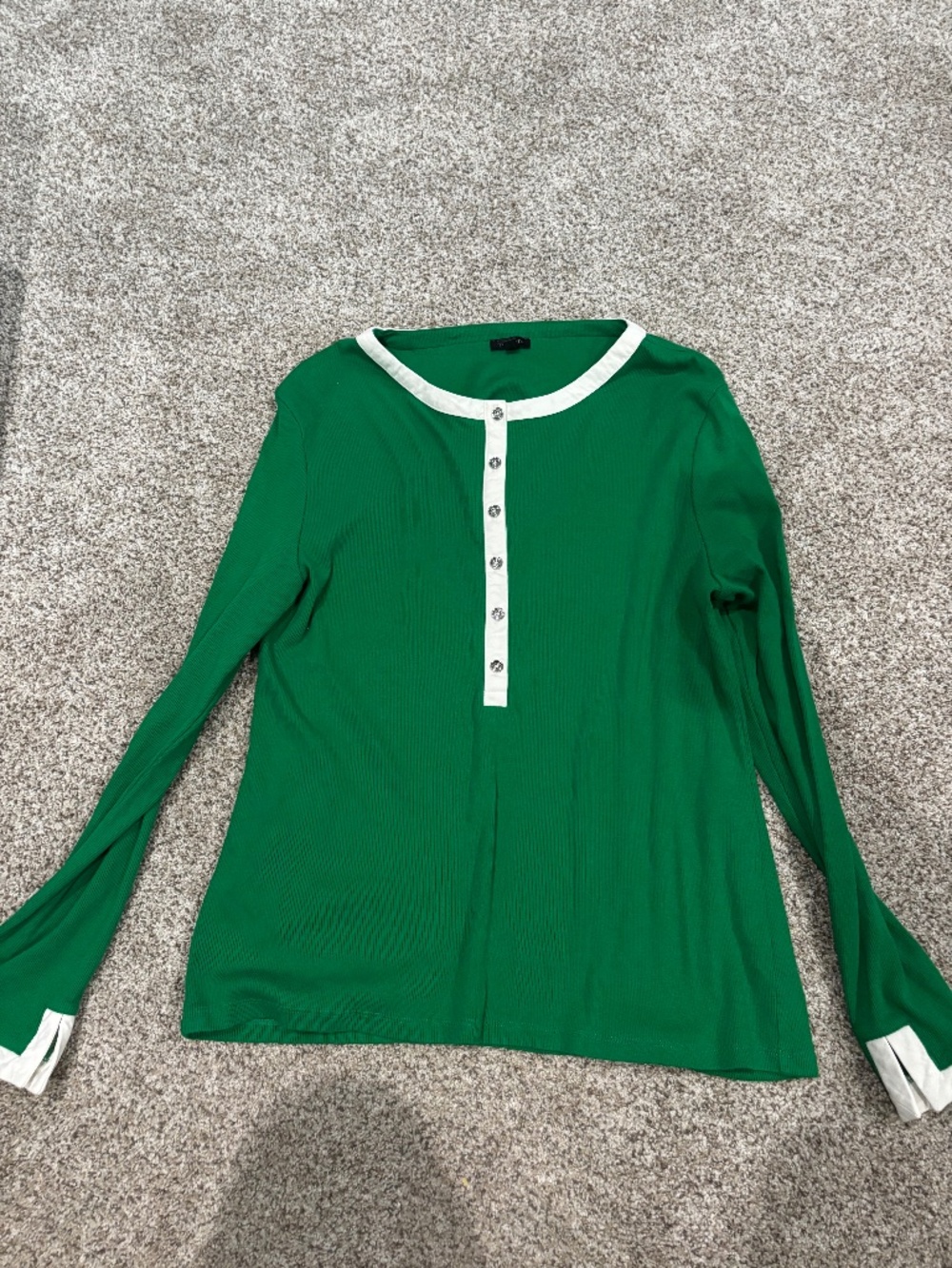 Talbots ribbed blouse